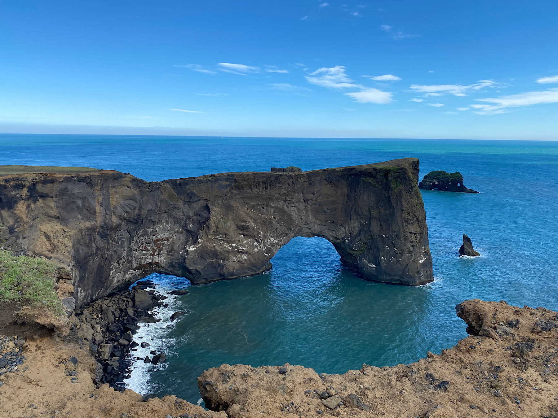 View from the Dyrholaey in Iceland. Part of the South Coast of Iceland tour by Arctic Mike Iceland.