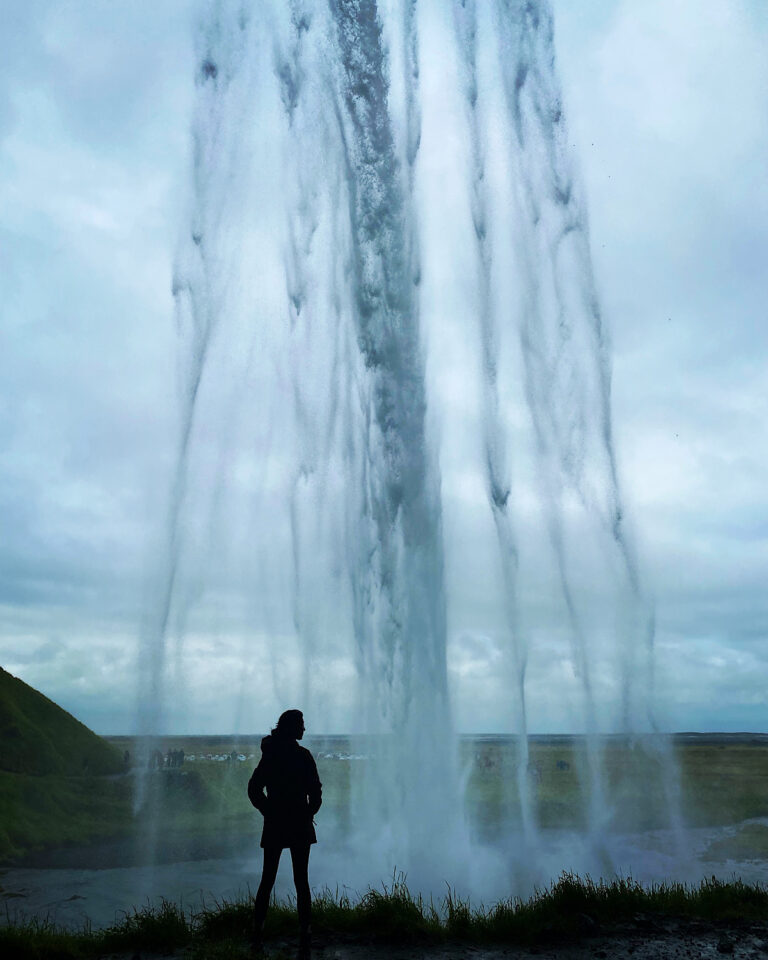 My guest at the Seljalandsfoss waterfall in Iceland. Part of the South Coast Tour by Arctic Mike Iceland.