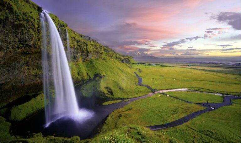 View at the Seljalandsfoss Waterfall. Private Tours South Coast