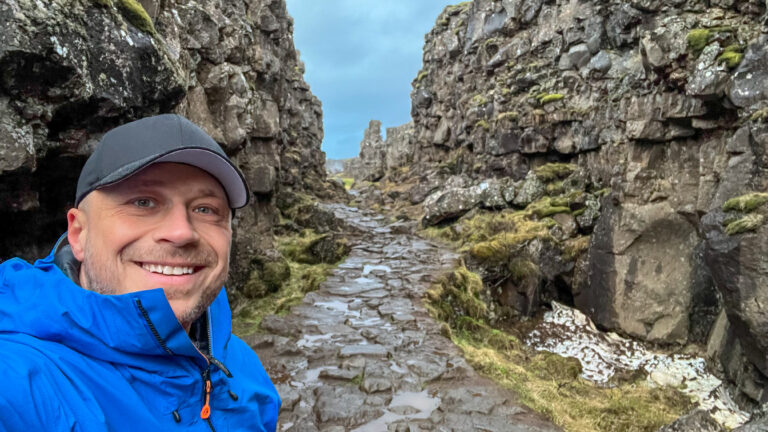 Picture of me in Thingvellir National Park. Standing between content plates