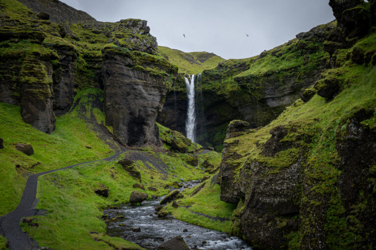 Picture of Kvernufoss Waterfall in Iceland. Part of my South Coast Tour
