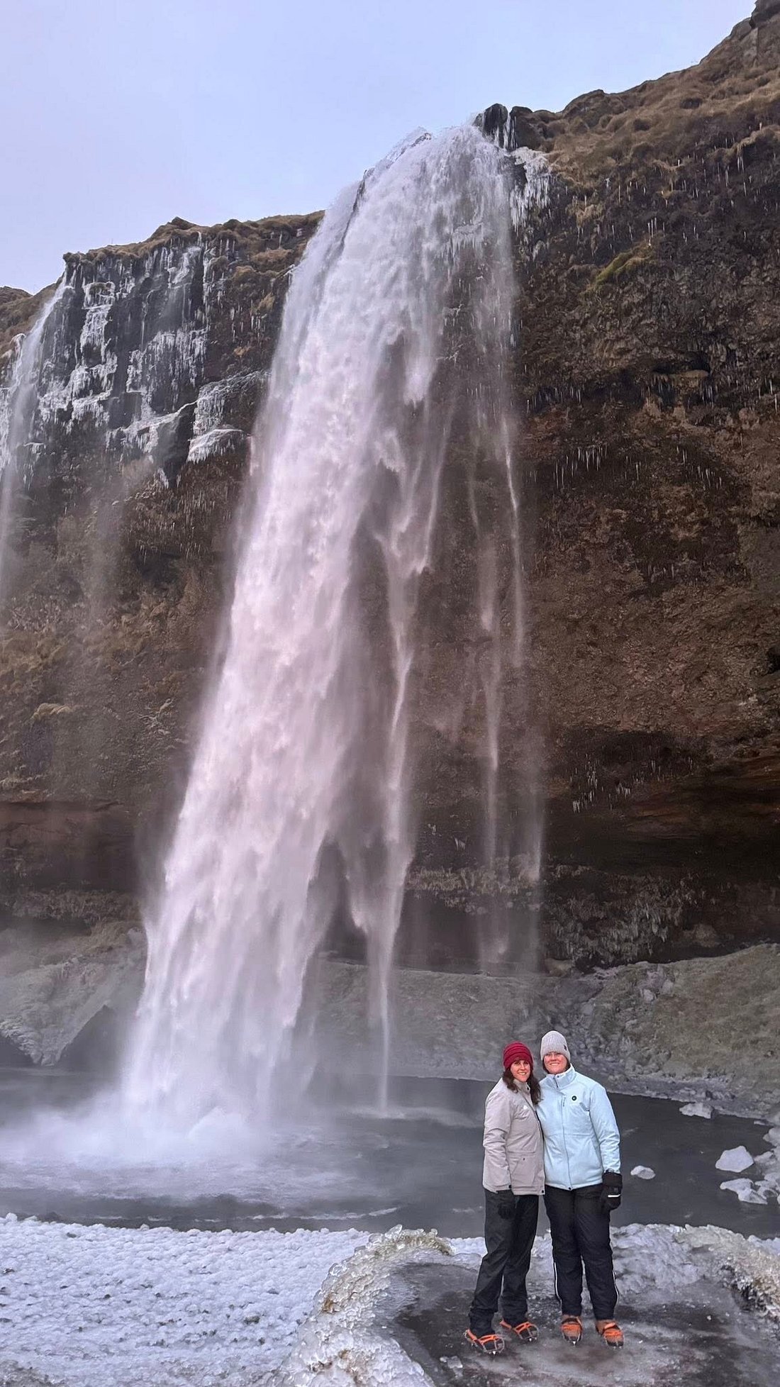 My guest at the Seljalandsfoss waterfall in Iceland. Part of the South Coast Tour by Arctic Mike Iceland.